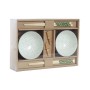 Set per Sushi DKD Home Decor Bambù Gres Bianco Verde Orientale 30 x 21 x 7 cm (6 Pezzi)