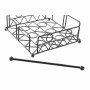 Portatovagliolo DKD Home Decor Geometrico Nero Metallo 18 x 18 x 7 cm