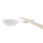 Set per Sushi DKD Home Decor Bambù Gres Bianco Naturale Orientale 27,3 x 20,3 x 2,5 cm (12 Unità)