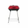 Barbecue a Carbone con Coperchio e Ruote DKD Home Decor Rosso Nero Metallo Acciaio 30 x 40 cm 60 x 57 x 80 cm (60 x 57 x 80 cm)