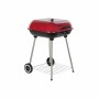 Barbecue a Carbone con Coperchio e Ruote DKD Home Decor Rosso Nero Metallo Acciaio 30 x 40 cm 60 x 57 x 80 cm (60 x 57 x 80 cm)