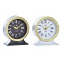 Orologio da Tavolo DKD Home Decor Bianco Nero Cristallo Ferro 12 x 6 x 13 cm (2 Unità)