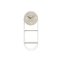 Orologio da Parete DKD Home Decor Naturale Metallo MDF Bianco (25,5 x 11,5 x 71 cm)