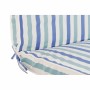 Cuscino DKD Home Decor Bianco Blu cielo Blu Marino Righe 190 x 60 x 5 cm (190 x 60 x 5 cm)