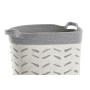 Set di Cestini DKD Home Decor Grigio Cotone (3 Pezzi) (35 x 35 x 40 cm)