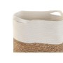 Cesta Decorativa DKD Home Decor Bianco Fibra naturale 36 x 36 x 52 cm