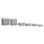 Set di Cesti DKD Home Decor Grigio scuro Bambù 40 x 30 x 46 cm (5 Pezzi) (6 Pezzi)