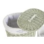 Set di Cesti DKD Home Decor Verde vimini 51 x 37 x 56 cm (5 Pezzi)