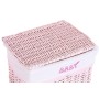 Set di Cesti DKD Home Decor Rosa Poliestere Per bambini vimini (44 x 34 x 56 cm)