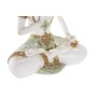 Statua Decorativa DKD Home Decor 20,5 x 10,5 x 28,5 cm Marrone Buddha Bianco Orientale (4 Pezzi)