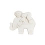 Statua Decorativa DKD Home Decor Bianco Elefante Orientale 44 x 22 x 40 cm