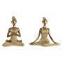 Statua Decorativa DKD Home Decor Dorato Yoga 19,5 x 11,5 x 18 cm (2 Unità)