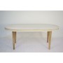 Tavolo da Pranzo DKD Home Decor Bianco Dorato Ottone Legno di mango 180 x 90 x 76 cm