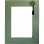 Specchio da parete DKD Home Decor Abete Naturale Rosso Metallo Verde Orientale Legno MDF (70 x 2 x 90 cm)