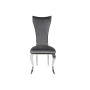 Sedia da Sala da Pranzo DKD Home Decor 48 x 51 x 110 cm Argentato Grigio