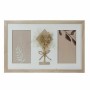 Cornice Portafoto DKD Home Decor 39 x 1,2 x 22 cm Cristallo Naturale Bianco Shabby Chic