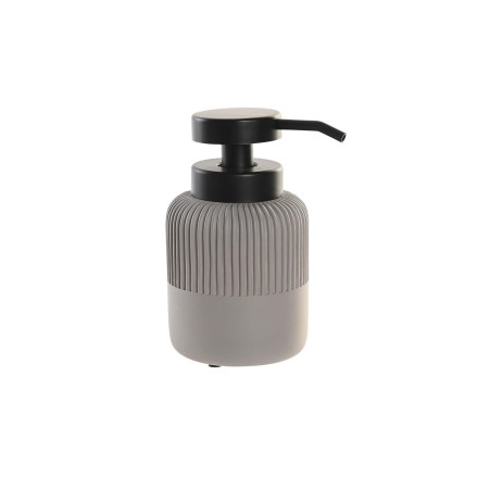 Dispenser di Sapone DKD Home Decor 7 x 7 x 15 cm Grigio Cemento polipropilene