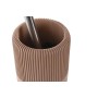 Scopino per il Bagno DKD Home Decor 11 X 11 X 36,5 CM Cemento Terracotta Acciaio inossidabile