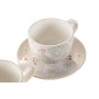 Set di Tazze da Caffè DKD Home Decor Verde Beige Metallo Dolomite 180 ml