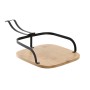 Portatovagliolo DKD Home Decor Nero Naturale Bambù Acciaio 20 x 20 x 7 cm