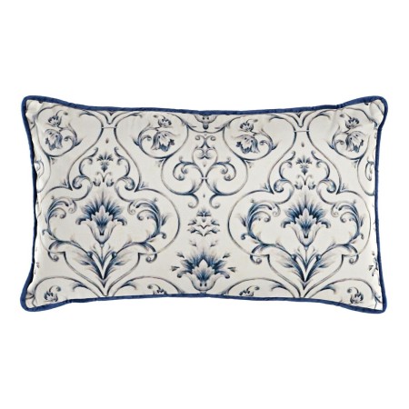 Cuscino DKD Home Decor Azzurro 50 x 10 x 30 cm Fiori