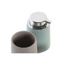 Dispenser di Sapone DKD Home Decor 9 x 9 x 14,5 cm Beige Menta ABS Dolomite (2 Unità)