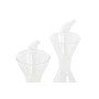 Set olio e aceto DKD Home Decor 200 ml 19,5 x 10 x 23,5 cm Metallo Trasparente 2 Unità Vetro Borosilicato