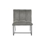 Poltrona DKD Home Decor Nero Grigio Metallo 66 x 71 x 77 cm