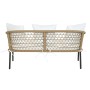 Set Tavolo con 3 Sedie DKD Home Decor Bianco 137 x 73,5 x 66,5 cm rattan sintetico Acciaio