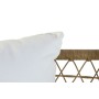 Set Tavolo con 3 Sedie DKD Home Decor Bianco 137 x 73,5 x 66,5 cm rattan sintetico Acciaio