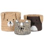 Set di Cestini DKD Home Decor 40 x 40 x 37 cm animali