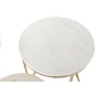 Set di 2 tavoli DKD Home Decor Bianco Dorato Alluminio Marmo 46 x 46 x 58 cm