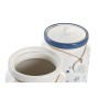 Barattolo DKD Home Decor Azzurro 15 x 15 x 21 cm Bianco Dolomite (2 Unità)