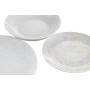 Set di Stoviglie DKD Home Decor Azzurro Bianco Rosa Porcellana 18 Pezzi 27 x 27 x 3 cm