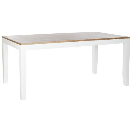 Tavolo da Pranzo DKD Home Decor Bianco Marrone Legno di acacia Legno di mango 200 x 100 x 80 cm