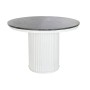 Tavolo da Pranzo DKD Home Decor Bianco Nero Rame Metallo Marmo 110 x 110 x 76 cm