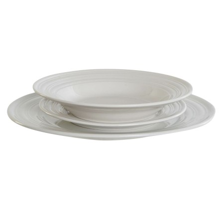 Set di Stoviglie DKD Home Decor Bianco Porcellana 18 Pezzi