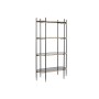 Scaffale DKD Home Decor Nero Dorato Metallo Cristallo 103 x 42 x 180 cm (1)