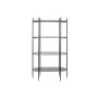 Scaffale DKD Home Decor Nero Dorato Metallo Cristallo 103 x 42 x 180 cm (1)