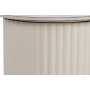 Tavolo aggiuntivo Home ESPRIT Bianco Beige Marrone Chiaro Metallo Ceramica 70 x 46 x 38 cm