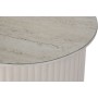 Tavolo aggiuntivo Home ESPRIT Bianco Beige Marrone Chiaro Metallo Ceramica 70 x 46 x 38 cm