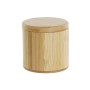 Portasale con Coperchio DKD Home Decor Naturale Bambù 8,5 x 8,5 x 8,5 cm