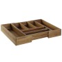 Vassoio Portaposate DKD Home Decor Naturale Acacia 35 x 30 x 7 cm