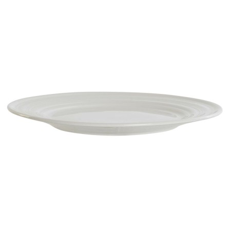 Piatto da pranzo DKD Home Decor Bianco Porcellana 27 x 27 x 2 cm