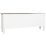 Mobile TV Home ESPRIT Bianco Naturale Metallo Abete 150 x 36 x 56 cm