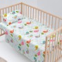 Set di Lenzuola per Culla HappyFriday Mr Fox Little Birds Multicolore Culla Neonato 2 Pezzi