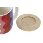 Set di Tazze da Caffè DKD Home Decor Multicolore Corallo Bambù Dolomite Moderno 180 ml