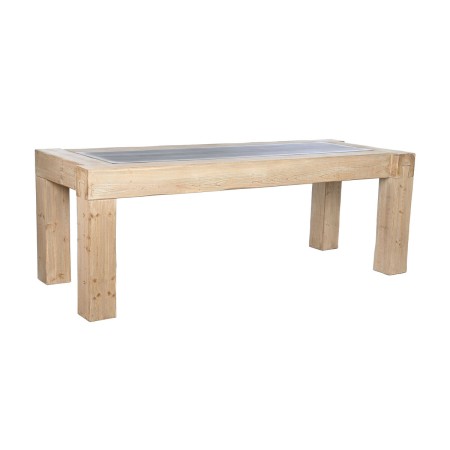 Tavolo da Pranzo Home ESPRIT Naturale Abete Legno MDF 220 x 90 x 76 cm