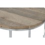 Set di 3 tavoli Home ESPRIT Marrone Argentato Naturale Acciaio Legno di mango 49,5 x 49,5 x 62 cm