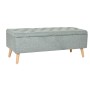 Panca Home ESPRIT Nero Verde Naturale Legno 114 x 44 x 42 cm